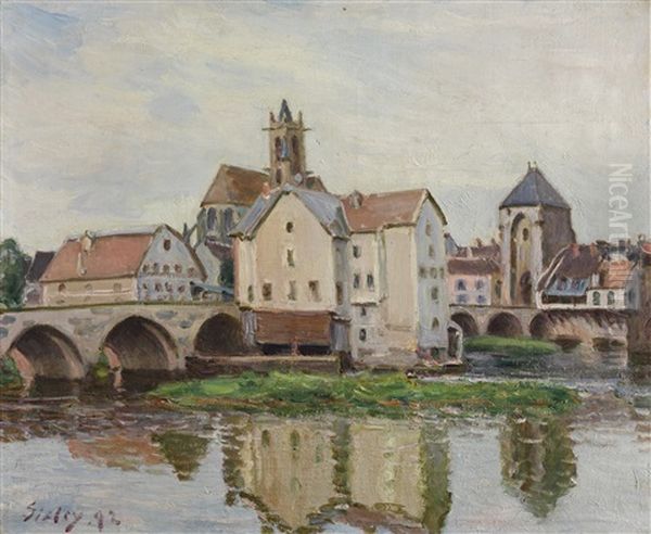 Moret-sur-loing-le Matin Oil Painting by Alfred Sisley