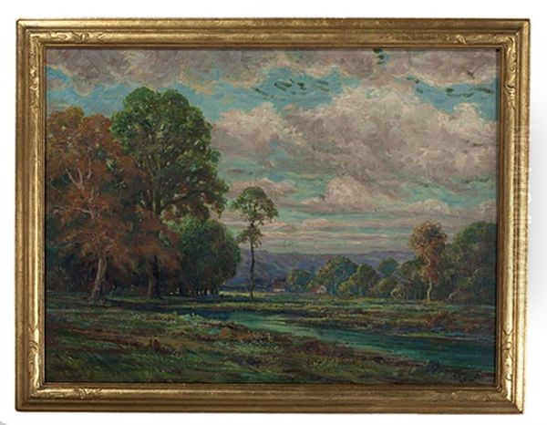 Spring Landscape Oil Painting by Edward R. Sitzman