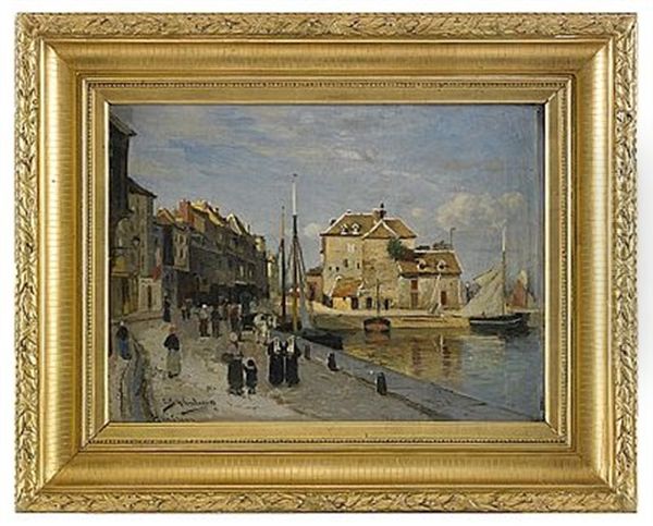 Hamnen I Honfleur by Carl Skanberg