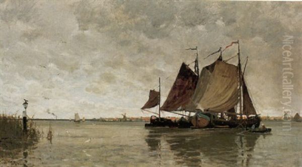 Strandmotiv - Holland Oil Painting by Carl Skanberg