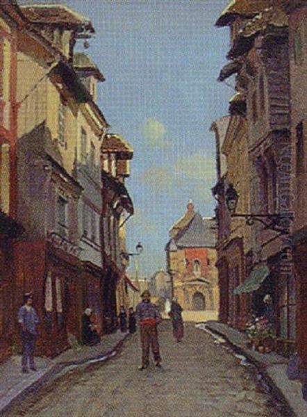 Gata I Honfleur Oil Painting by Carl Skanberg