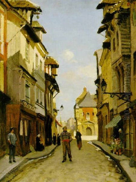 Gata I Honfleur Oil Painting by Carl Skanberg