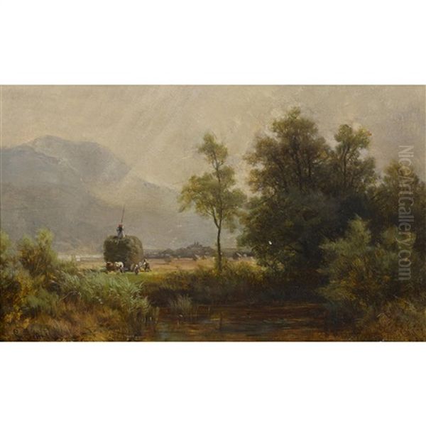 Partie Am Kochel Oil Painting by Ludwig Skell