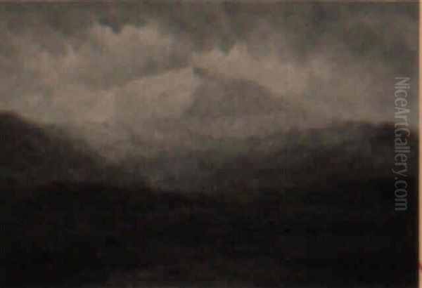 Sunrise On Pike's Peak Oil Painting by Leslie James Skelton