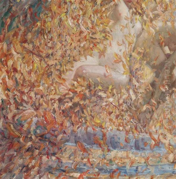 The Gold Of Fall Oil Painting by Sigurd Skou