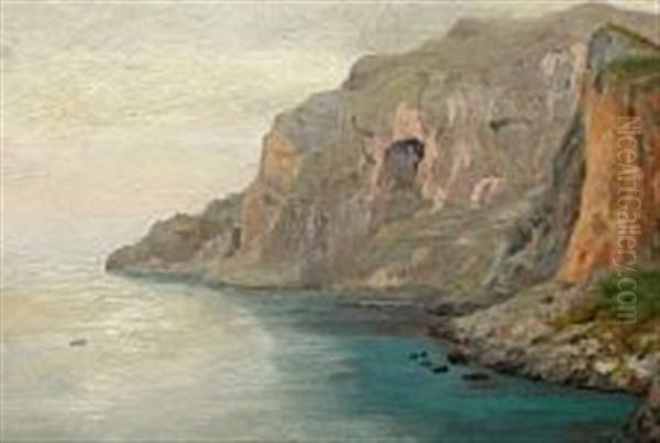 View Of Capri Oil Painting by Joakim Frederik Skovgaard