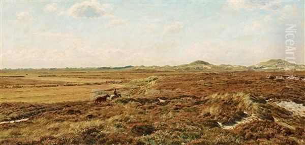 Pastoral Scene From Halland, Sweden Oil Painting by Niels Kristian Skovgaard