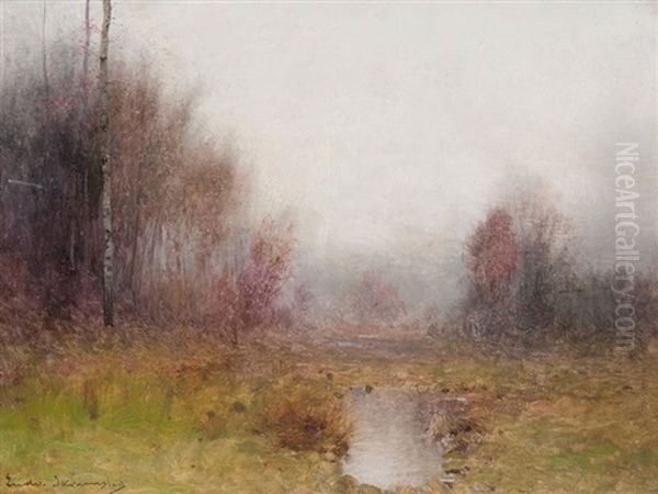 Moorlandschaft Oil Painting by Ludvig Skramstad