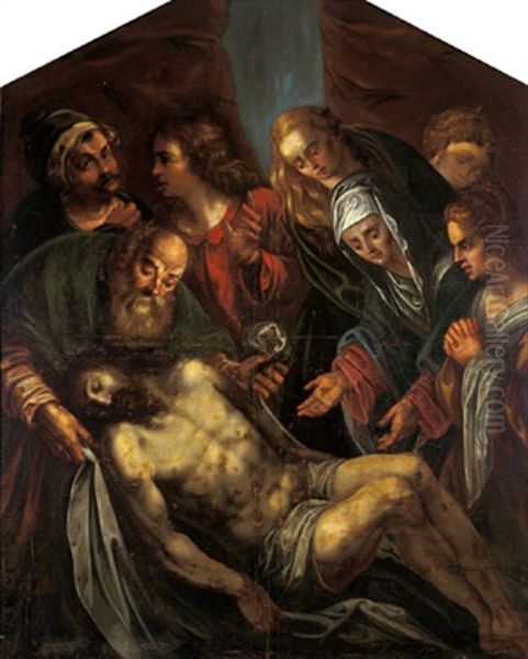 Die Beweinung Christi Oil Painting by Karel Skreta