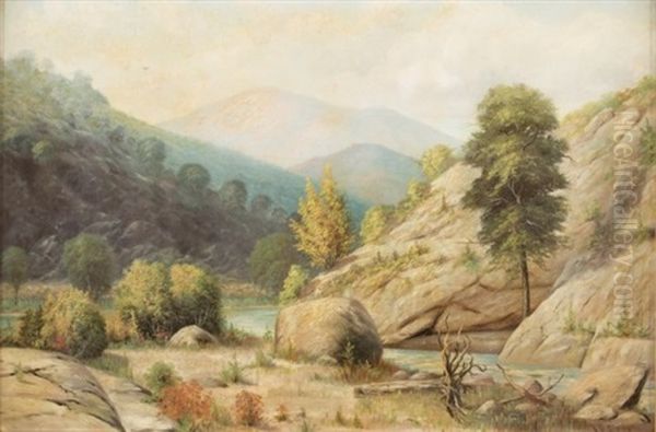 Temecula Canon Oil Painting by Albert Horatio Slade