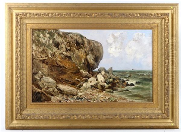 Coastal Rocks Oil Painting by John Falconar Slater