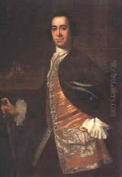 Portrait Of Benjamin Haworth Of Haworth Hall Oil Painting by Stephen Slaughter