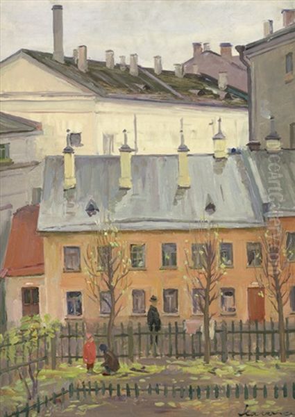 Hauser Am Montmartre Oil Painting by Maria Slavona