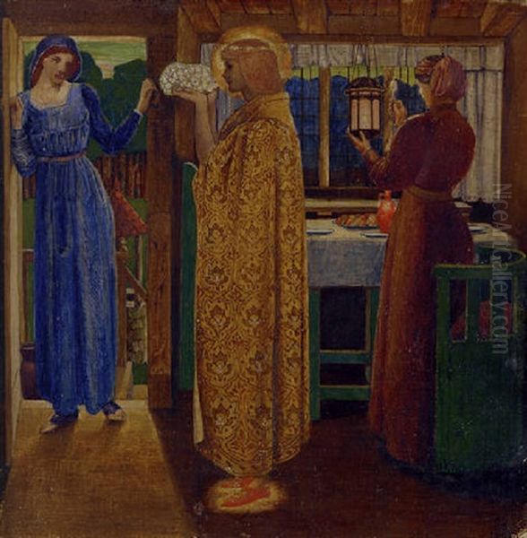 The Annunciation Oil Painting by Bernard Sleigh