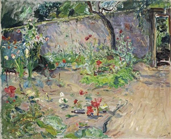 Gartenecke In Der Sonne Oil Painting by Max Slevogt