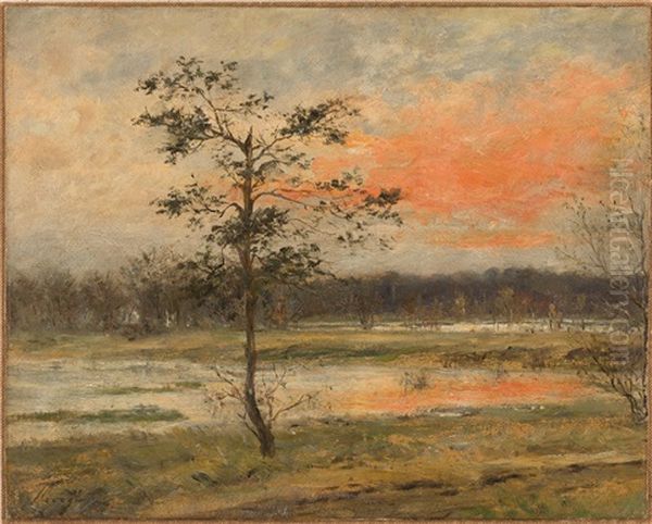 Dachauer Moor Oil Painting by Max Slevogt