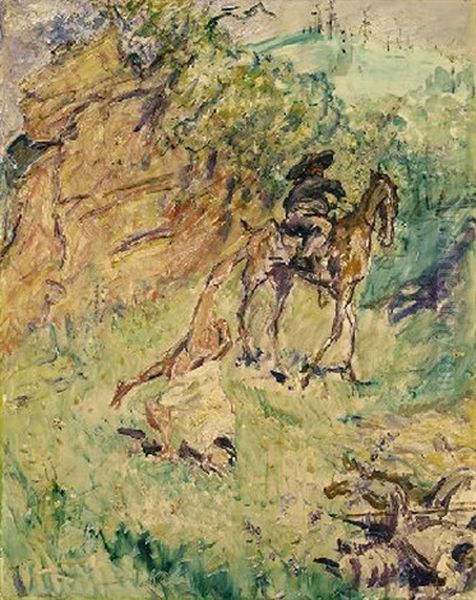 Don Quichote Schlagt Purzelbaum Oil Painting by Max Slevogt