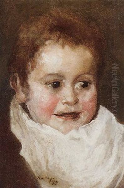 Portrait Eines Baby Oil Painting by Max Slevogt