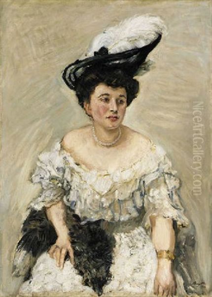 Portrat Frau Else Schiffer Oil Painting by Max Slevogt