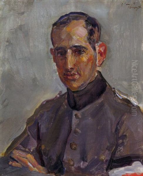 Portrait Otto Hermann Blumenfeld Oil Painting by Max Slevogt