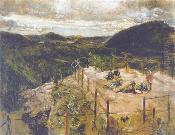 Auf Dem Trifels Oil Painting by Max Slevogt