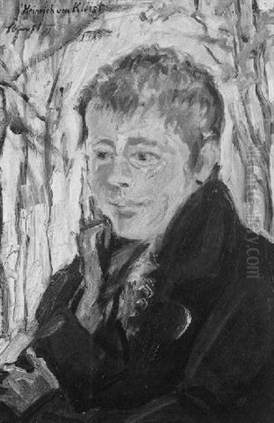 Portrait Heinrich Von Kleist Oil Painting by Max Slevogt