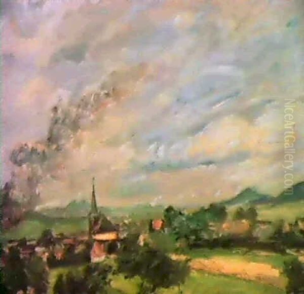 Godramstein Bei Regen Oil Painting by Max Slevogt