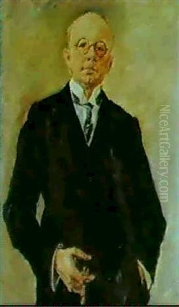 Konsul F.r. Vollmann Oil Painting by Max Slevogt