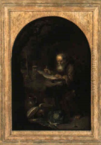 Eremiten Hieronymus Oil Painting by Pieter Cornelisz van Slingeland