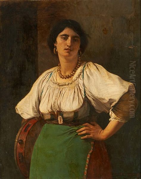 Danseuse Au Tambourin by Ernst Slingeneyer