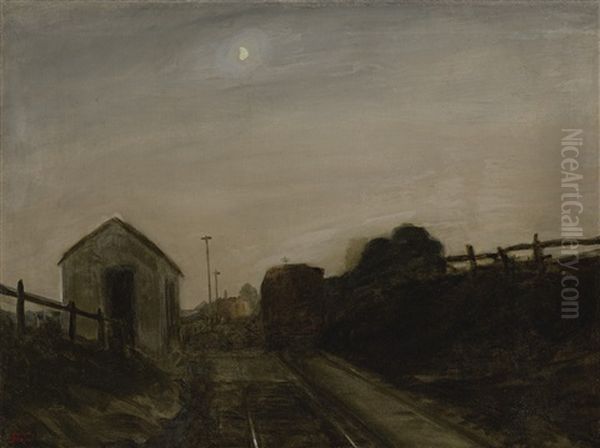 Wayside Station Oil Painting by John French Sloan