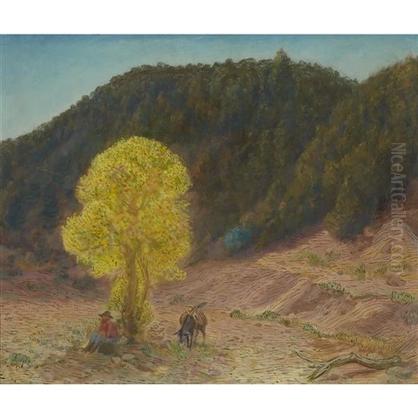 Prospector In Apache Canyon Oil Painting by John French Sloan