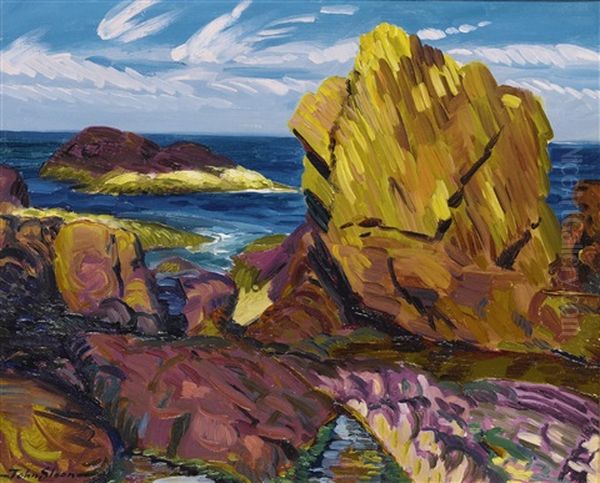 Yellow Rock, Gloucester Oil Painting by John French Sloan