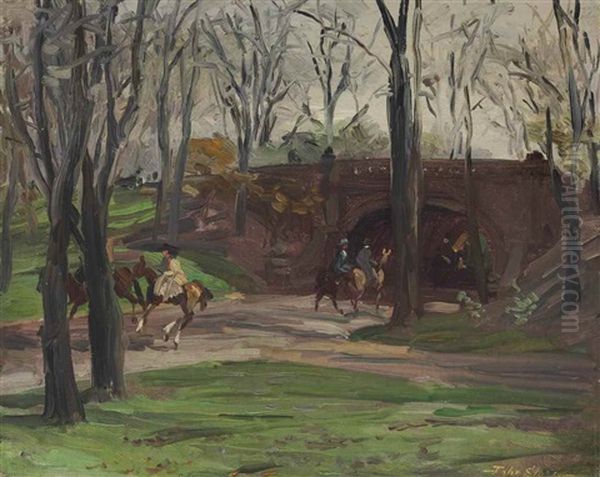 Bridle Path Oil Painting by John French Sloan