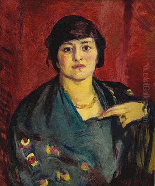 Oh Chichernia (dark Eyes) Oil Painting by John French Sloan