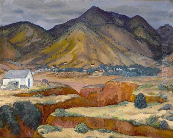 Los Cerrillos Oil Painting by John French Sloan