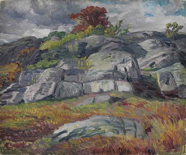 Scavenger's Rocks Oil Painting by John French Sloan