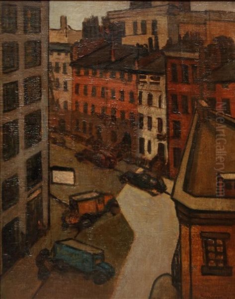 Street Scene Oil Painting by John French Sloan