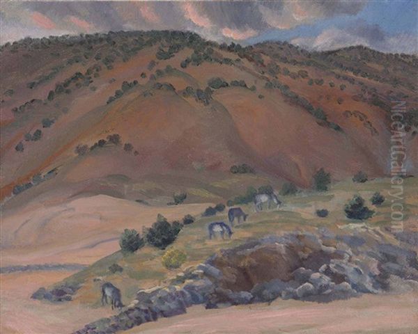 Landscape, Santa Fe Oil Painting by John French Sloan