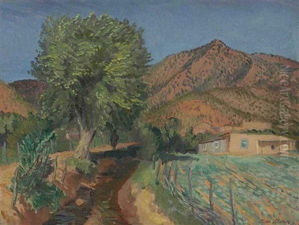 The Acequia Madre Oil Painting by John French Sloan