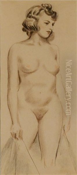 Nude Study Oil Painting by John French Sloan