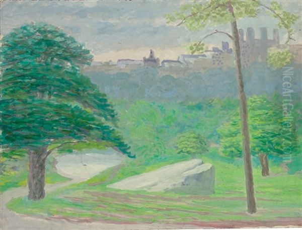 Central Park Oil Painting by John French Sloan