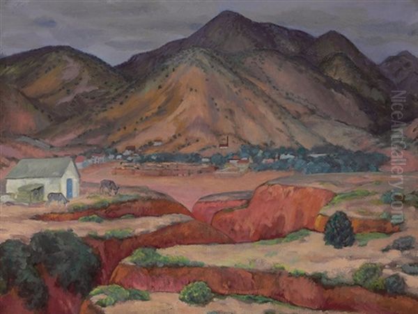 Los Cerrillos Oil Painting by John French Sloan