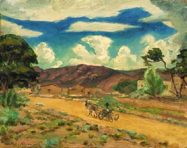 Back To Market, Santa Fe Oil Painting by John French Sloan