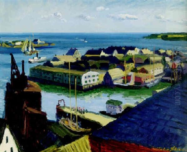 Fishing Port, Gloucester Oil Painting by John French Sloan