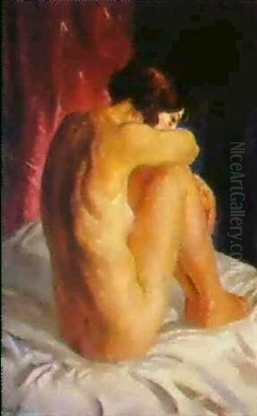 Nude Glancing Back by John French Sloan