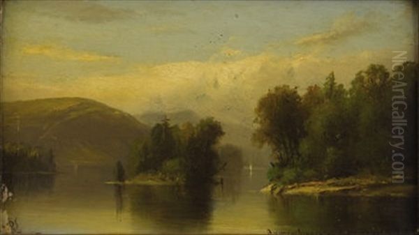 A Remembrance Of Lake George Oil Painting by Junius R. Sloan