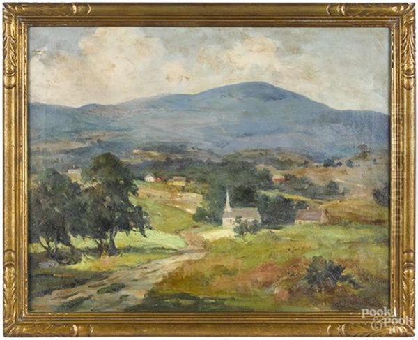 Church In The Valley Oil Painting by Marianna Sloan