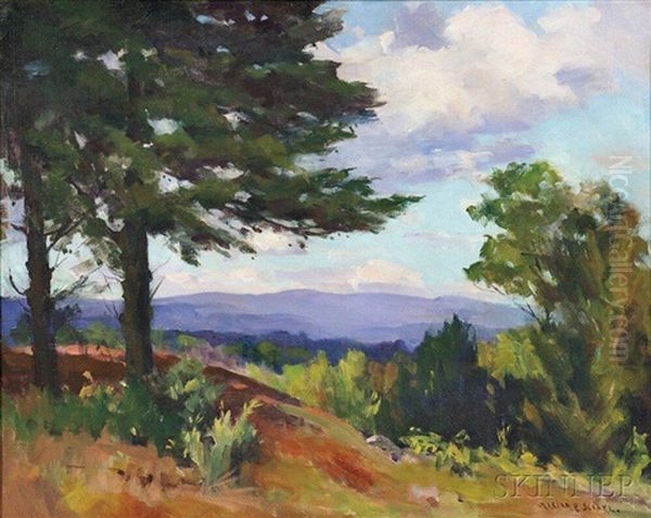 From A Hilltop Oil Painting by Marian Parkhurst Sloane