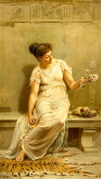 Contemplation Oil Painting by Frederick Alfred Slocombe